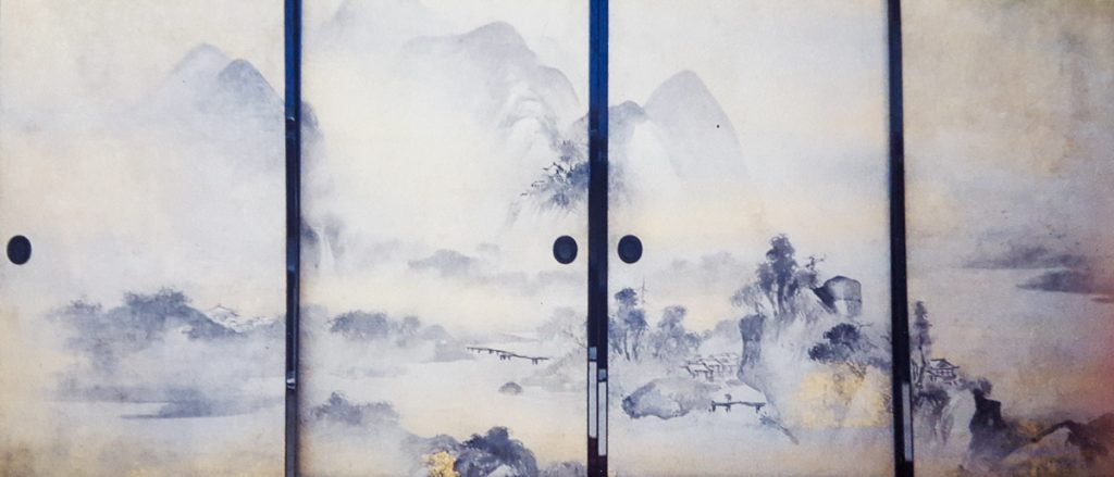 襖絵・山水1・修復後