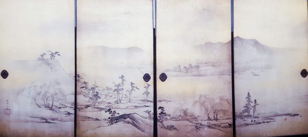 襖絵・山水2・修復前