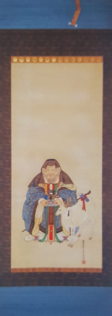 掛け軸・三幅対(中)・修復後